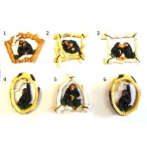 Calamita Magnete Frigo Resina PORTAFORTUNA SWEET MONKYES FRIDGE MAGNETS