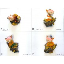 Calamita Magnete Frigo Fridge Magnets MUCCA MONETA ORO