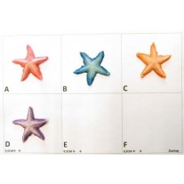 Calamita Frigo Magnete Resina "STELLA MARINA PICCOLA CON BRILLANTINI" Fridge Magnet