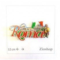 Souvenir From Italy Rome Calamita Frigo Fridge Magnets ROMA- COLOSSEO VATICANO GLADIATORE BANDIERA PRINT STYLE