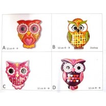 Calamita Magnete Frigo Fridge Magnets GUFO CON RILIEVO FANTASY 2#