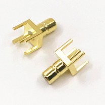 CONNETTORE COASSIALE SMB MASCHIO DRITTO PCB THT