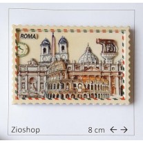 Calamita Magnete Francobollo da Roma Fridge Magnet Souvenir Stamp From Rome Italy