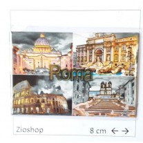 Calamita Magnete Frigo Souvenir Stampa Monumenti Roma Fridge Magnets 4019
