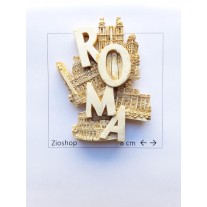 Calamita Frigo Magnete Souvenir Roma Effetto Marmo 4 Monumenti Fridge Magnet From Italy