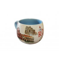 TAZZA ROTONDA PER LA CUCINA CON MANICO Tazza da cappuccino in ceramica ROMA 5687