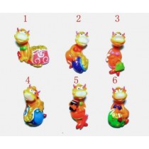 Calamita Magnete Resina "MUCCA PORTAFORTUNA PROSPERITA'" COW FRIDGE MAGNETS