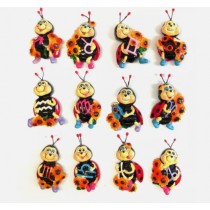 Calamita COCCINELLA CON ZODIACO PORTAFORTUNA FRIDGE MAGNETS LADYBUG