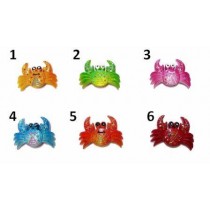 CALAMITA MAGNETE FRIGO RESINA GRANCHIO TROPICAL;FRIDGE MAGNETS TROPICAL CRAB 