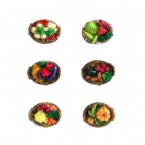 Calamita Magnete in Resina CESTO VERDURA  FRIDGE MAGNETS VEGETABLE