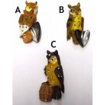 CALAMITA MAGNETE FRIGO RESINA PORTAFORTUNA GUFO VARI MODELLI