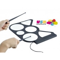 USB ROLL- UP DRUM KIT USB BATTERIA