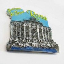Calamita Magnete Resina FONTANA DI TREVI ROMA ITALIA:FRIDGE MAGNET FROM ITALY