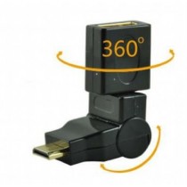 Adattatore ANGOLARE PROLUNGA DOPPIO SNODATO HDMI M/F 360 gradi
