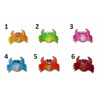 Calamita Magnete Frigo Resina GRANCHIO BRILLANTINI  FRIDGE MAGNET 