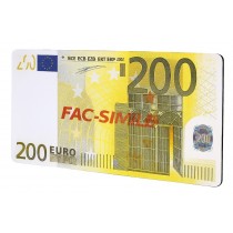 Tappetino Mouse pad banconota 200 euro morbido antiscivolo in gomma Mouse pad