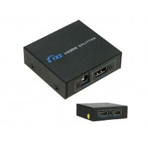 SPLITTER HDMI 1X2 "E-TRINCY"  Full HD 1x2 Port HDMI Splitter Amplifier Repeater 3D 1080p Female