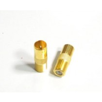 ADATTATORE ANTENNA SAT FEMMINA F A SPINA M TV