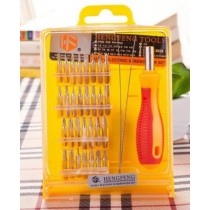 CACCIAVITI DI PRECISIONE SET 30 IN 1 PUNTE TORX PER CELLULARI PC OROLOGI 