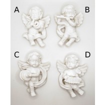 Calamita da Frigo Magnete Resina"SWEET ANGELS"ANGELI BIANCHI 3  FRIDGE MAGNET Souvenir 