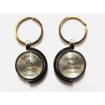 PORTACHIAVI SOUVENIR  "VATICANO JUBILEUM GIUBILEO SHINY ROLLING" JUBILEE KEYCHAIN FROM ITALY