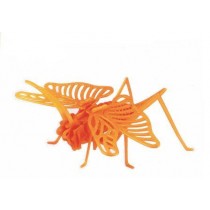 PUZZLE 3D FOSFORESCENTE CAVALLETTA COLORE VERDE GIADA 31 PEZZI