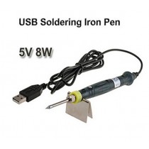 MINI SALDATORE ELETTRICO  5V 8W USB SOLDERING IRON con Indicatore LED