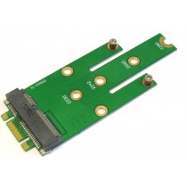 Connects NGFF B Key Solid State Drives to MSATA Mini PCI-E motherboard.