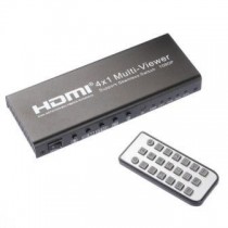 HDMI 4x1  Picture Division Multi-Viewer con Switcher Audio LPCM AC3 + Remote