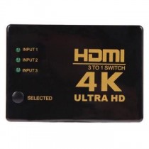 4K-2K 3 in 1 Out Port HDMI Switch Switcher Hub Splitter Ultra HD per PC HDTV