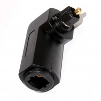 Adattatore AUDIO TOSLINK ingresso stereo a Cavo fibra Ottico digitale 90 GRADI