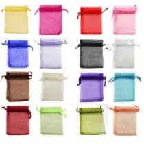 SACCHETTINI  ORGANZA 13x18 cm CONFETTI  BOMBONIERA PORTARISO BATTESIMO COMUNIONE EVENTI 