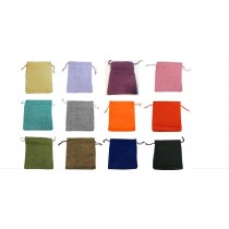 SACCHETTINI LINO 13x18 cm CONFETTI  BOMBONIERA PORTARISO BATTESIMO COMUNIONE EVENTI 