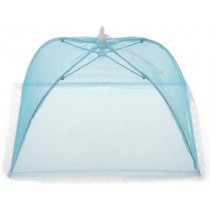 QUADRATA COPRI VIVANDE RIPIEGABILE BLU NYLON COPRIVIVANDE PER CIBI ANTI INSETTI E MOSCHE 