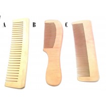 Pettine in Legno Naturale Wave Varie Forme. Wooden Comb