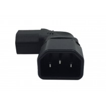 CONNETTORE VDE C14 C13 M/F 90 GRADI ORIZZONTALE IEC 320 