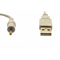 Cavo Alimentazione Usb Jack Barrel 2.35mm X 0.7mm.110cm circa PUNTA GIALLA