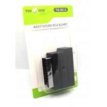 TAKEONE - ADATTATORE BIDIREZIONALE SCART RCA S-VIDEO TO-SC-2