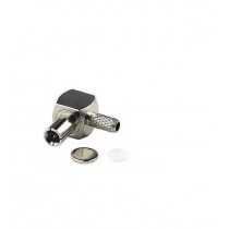 CONNETTORE COASSIALE TS9  DA CRIMPARE  PLUG RIGHT ANGLE 90 gradi