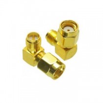 CONNETTORE COASSIALE RF RP-SMA Maschio RP-SMA femmina  90 gradi