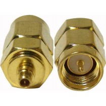 CONNETTORE COASSIALE  ADATTATORE DA SMA MASCHIO A MMCX MASCHIO 