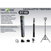 TREPPIEDE CAVALLETTO TRIPODE REGOLABILE SUPPORTO SMARTPHONE REFLEX TERMOSCANNER ETC