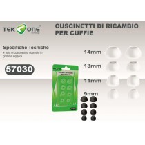 Cuscinetti in silicone di ricambio per cuffie auricolari, confortevoli, resistenti e morbidi