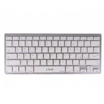 TASTIERA ITALIANA BLUETOOTH PER SMARTPHONE PC MAC E TABLET IPAD SILVER 
