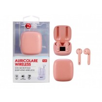 AURICOLARI WIRELESS BLUETOOTH CON INDICATORE DI CARICA USB TYPE-C VARI COLORI