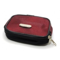 BORSELLINO PORTAMONETE PORTASPICCI BASIC RETTANGOLARE 2 SCOMPARTI CON ZIP