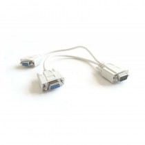 Cavo Splitter Vga Sdoppiatore Vga Maschio To Vga 2 Femmine da 27cm