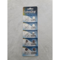 EXTRASTAR BATTERIA A BOTTONE AG6 LR921, LR69, 171 ALKALINE BATTERY 1,5V