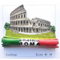 Calamita Magnete Frigo Souvenir Roma Colosseo Tricolore fridge magnets Rome COLOSSEO 4132