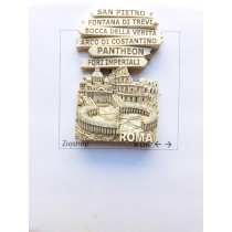Calamita Magnete Souvenir ROMA Monumenti Indicazioni  Fridge Magnet From Italy Rome